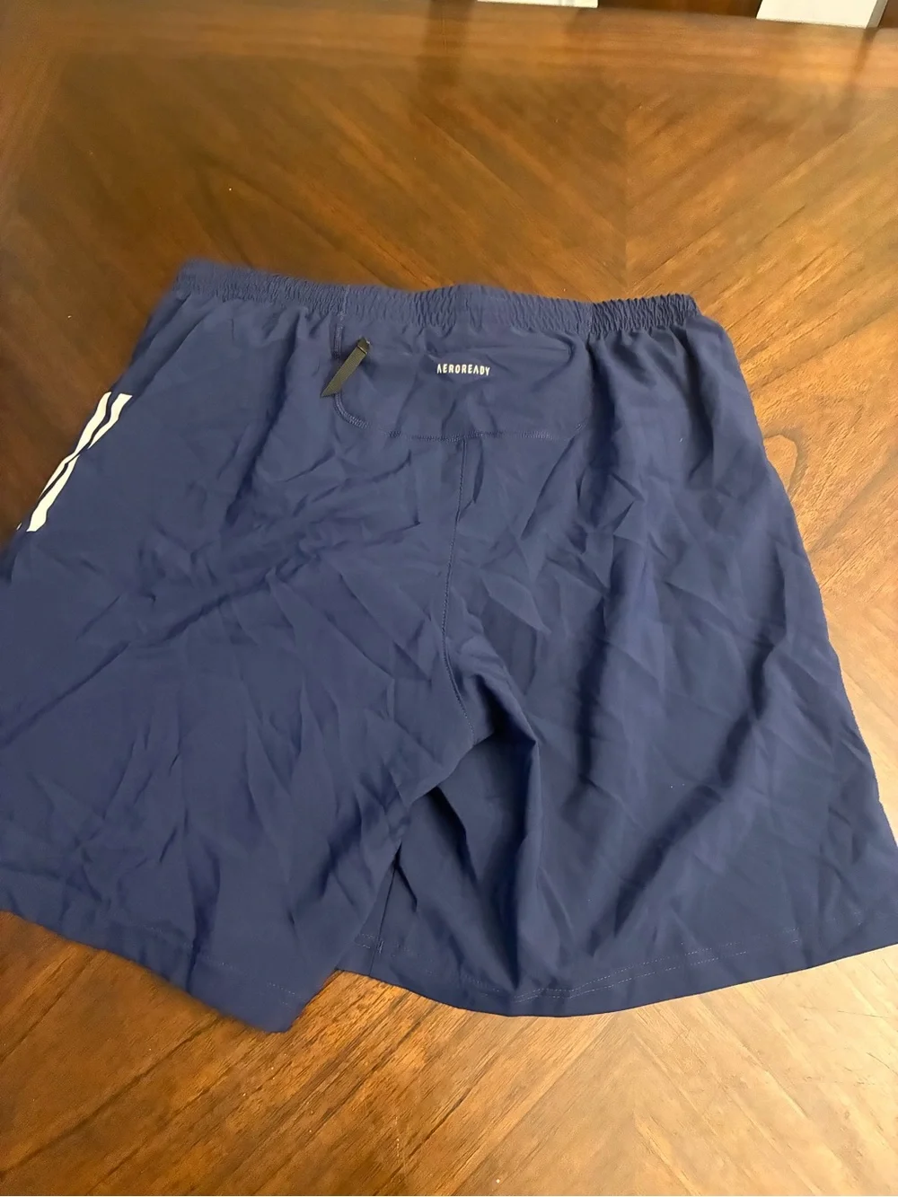 Adidas Men's Own The Run Shorts, Dark Blue, Large 7 Inch Inseam New